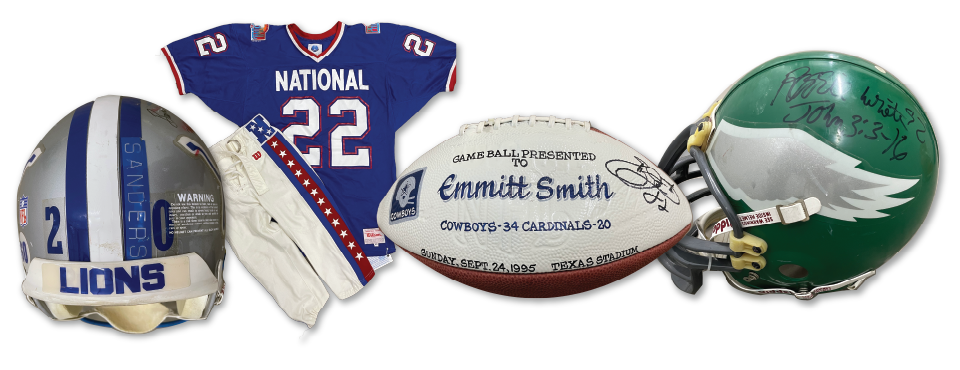 Four piece memorabilia